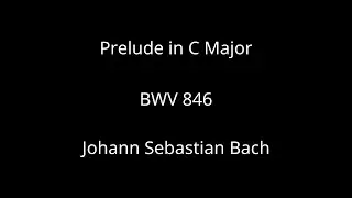 Prelude in C Major BWV 846 Johann Sebastian Bach Piano Sheet Music Well Tempered Clavier
