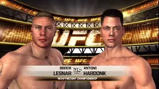 UFC Undisputed 2010 Gameplay Brock Lesnar vs Antoni Hardonk