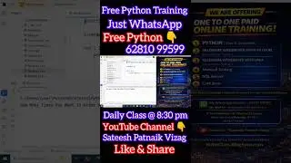 Start Python Today | Python for Beginners | Zero Cost Python Class #python #shortsfeed #shorts