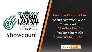 Day 2 - Showcourt 14:00 - 22:00 | oneills.com World 4-Wall Championship | Liathróid Láimhe Beo