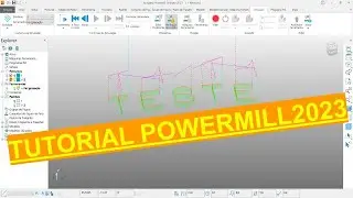 Tutorial PowerMill 2023 - Gravação com Percurso Acabamento por Padrão