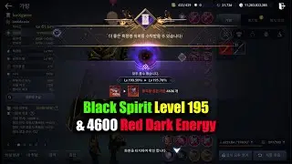 Black Desert Mobile Black Spirit Level 195 & Red Dark Energy 4600