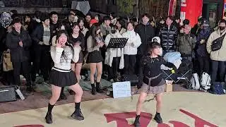 20250215 hongdae busking 홍대 미녀댄스팀 레이디비(Lady B) 02 - SMILEY (Feat. BIBI) _ YENA