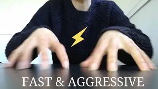 ASMR | Fast and Aggressive Table SCRATCHING and TAPPING ▶️🔂(no talking)