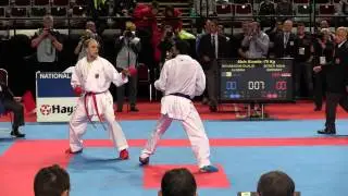 Noah BITSCH vs Oualid BOUABAOUB - 2014 World Karate Championships | WORLD KARATE FEDERATION