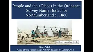 People and their places in the Ordnance Survey Name Books for Northumberland c  1860