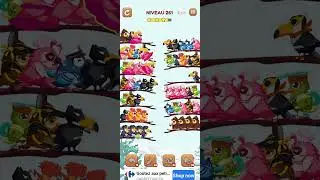 bird sort 2 color puzzle solution niveau 261 #games #gaming #puzzle #puzzlegame #androidgames