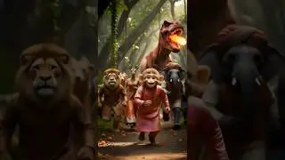 जंगल में आग उगलता डायनासोर 😱 | Emotional Story&rdquo; #cartoon #childrensstory #shorts #viral#kidsstory