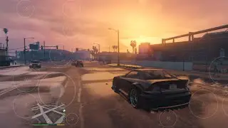 Mobox (Termux-box) #3 GTA V 1333*600 Poco F3 gameplay with mods.