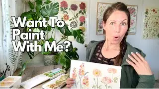 Want to watercolor paint with me? Landscape, floral, and creative expression 1:1 sessions!