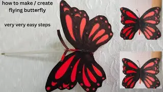 Flying butterfly art & craft /shorts / butterfly drawing with amazing colors /DIY butterfly /gift/