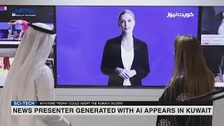 News presenter generated with AI appears in Kuwait