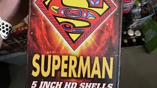 Superman 5 inch canister salute shell