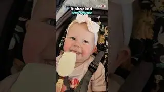 Baby try ice cream for the first time🥰❤️