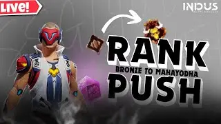 🔴 INDUS GAME NEW UPDATE LIVE RANK PUSH 🤫 INDUS BATTLE ROYALE LIVE @IndusGame #1yearofanniversary