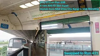 [Deployed on FD Slot; Swap out] SMRT Trains - Joyride on KHI C151 071/072 from NS4 CCK &rarr; NS8 MSL