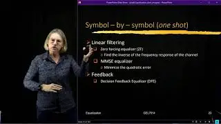 GEL7114 - Module 4.3 -  Taxonomy and linear equalizers