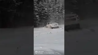 4runner stuck in the snow ,needs 3 jeepwls to pull me out #toyota #4x4 #offroad #recovery