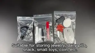 Clear Plastic Thick Strong Durable Lock Seal reclosable poly zipper bags
