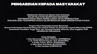 PENGABDIAN KEPADA MASYARAKAT SKEMA PKM PROGRAM DPPM KEMDIKTISAINTEK TAHUN 2025 (BRANIT PLATFORM)