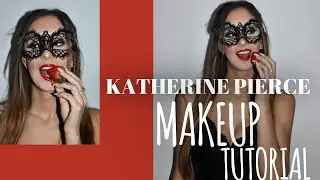 KATHERINE PIERCE MAKEUP TUTORIAL || masquerade ball 🖤🍓