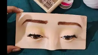 How to perfect eye brow shape in dummy| easy method of eyebrows shape in dummy| arbiya Life