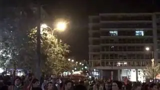 Athens riots and demonstrations, 08 Dec 2008 - raw footage