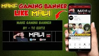 Make Banner Like @MAVI | How to Make Youtube Banner Like @MAVI  | Make Youtube Banner