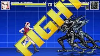 M.U.G.E.N - Sakura Haruno (HD) vs. Predaliens