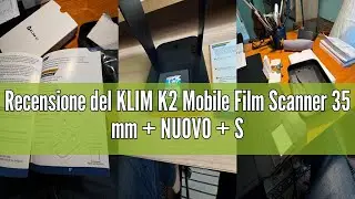 Recensione del KLIM K2 Mobile Film Scanner 35 mm + NUOVO + Scanner positivo e negativo + Scanner dia