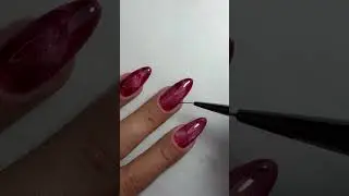 Cat Eye Blooming Gel Nail Art | Juliana Nails