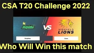 CSA T20 Challenge 2022-23 | Match 17 | Lions vs Dolphins...#csat20challenge