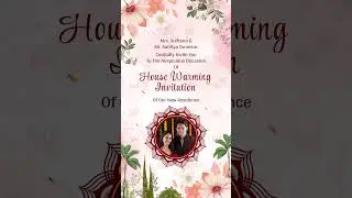 Griha Pravesh Invitation Video || Best Indian Housewarming Invitation 🏠✨
