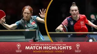 Zhu Chengzhu vs Lea Rakovac | ITTF Mixed Team World Cup 2025 (Stage 2)