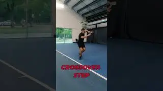 Practice this simple footwork pattern for a more consistent WIDE FOREHAND