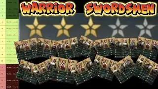 AoEM: ⚔️ Полный список уровней: 14 воинов-мечников, 3-звездочные героические марши, отсортированн...
