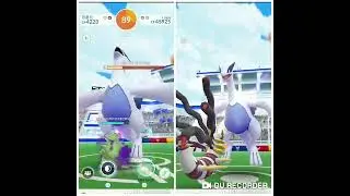 Pokemon Go-T5 Lugia(洛奇亞) Raid Duo by 21 unique pokemons(no weather boost,no Mega,party power)5/8/25