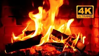 🔔 8 Hours Fireplace Ambience 🔥 Crackling Fire Sounds | Relax, Focus, Sleep #relax #naturesounds #usa