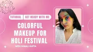 Easy creative colourful makeup tutorial ✨💯👍🏻💖 #easymakeuptutorial #creativelook #colorfullmakeup