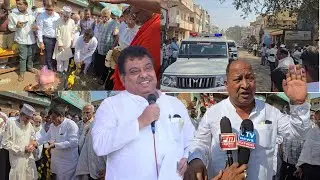 BIJAPUR KE JM ROAD KA KAAM SHURU. INCHARGE MANTRI MB PATIL KI WARNING @utvnewsexpressbijapur