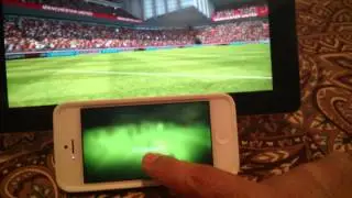Using iPhone to Control Fifa 13 playing on iPad