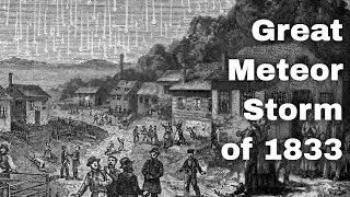 13 ноября 1833 года: Великая метеоритная буря приносит десятки тысяч метеоров в час.
