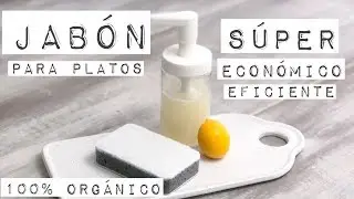 JABÓN LÍQUIDO PARA LAVAR PLATOS 100% ORGÁNICO | ECONOMICO Y EFICIENTE
