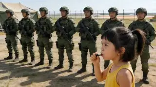 6歲小女孩吹響口哨，沒想到召喚出全副武裝的特戰隊！ #軍旅