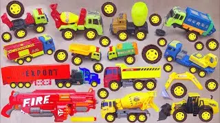 Xe Cẩu Múc Cát , Xe Container chở Máy Xúc , Súng Nerf , Xe Tải , Xe đổ Rác , Ô Tô Đồ Chơi Công Trình