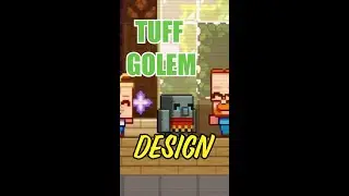 Minecraft Mob Vote Tuff Golem Design 💥 Minecraft #shorts #shorts30