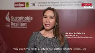 Ms. Veronica Gabaldon, ED of PDRF emphasized the role of #localization in disaster resilience.