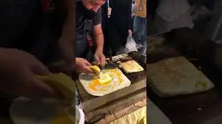 Thailand Style Banana Roti Making!! #shorts
