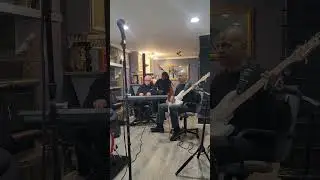 Epitome Show Band rehearsing before our show.