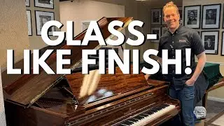 BEFORE & AFTER! 1907 Henry & Lindeman Heirloom Grand Piano High Gloss Custom Refinishing